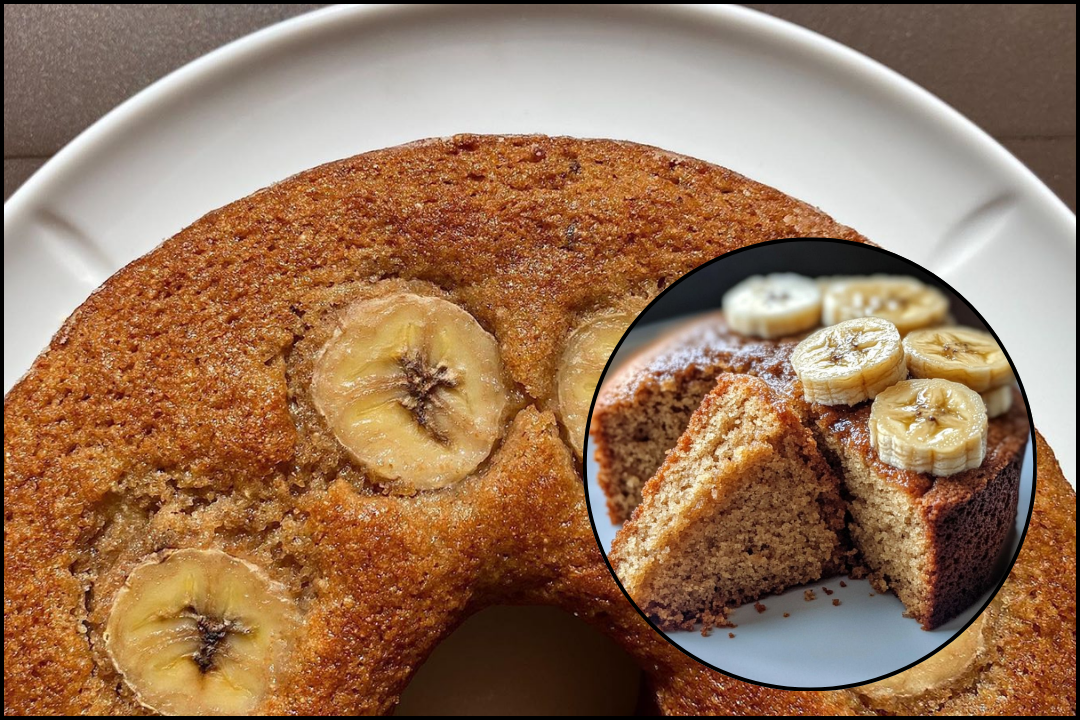 Amassei 2 bananas maduras com aveia e preparei um bolinho tão macio que virou meu café da manhã favorito